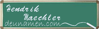 Hendrik Maechler Visitenkarte